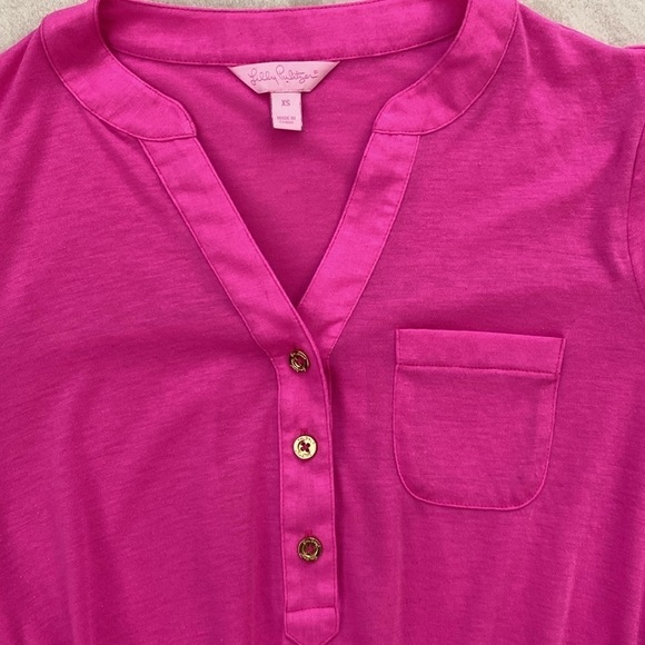 Lilly Pulitzer Hot Pink Cotton Mini Dress. Size Extra Small - Picture 5 of 12